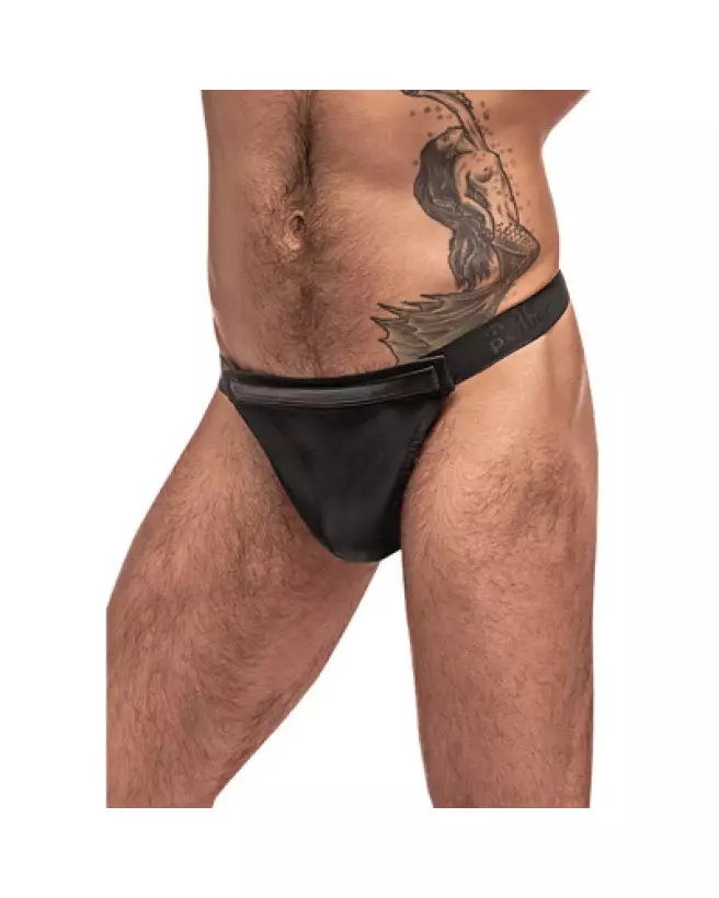 Jockstrap Male Power Grip Rip Rip Off Thong S/M en action-1
