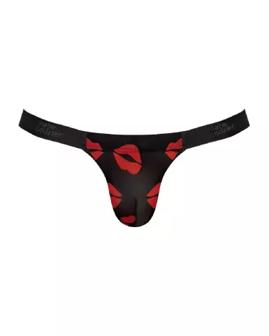 Microstring noir taille S/M par Male Power, style élégant et confort optimal-3