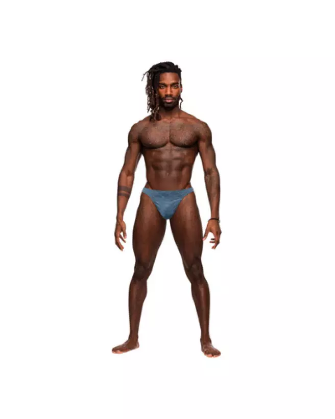 Photo de Bong V Thong Blue L/XL de Male Power, Jockstrap sophistiqué et confortable-1