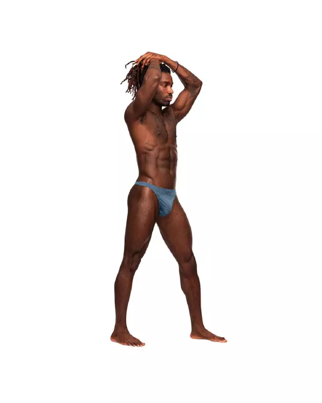 Image du Bong V Thong bleu taille S/M par Male Power, jockstrap élégant et confortable-2