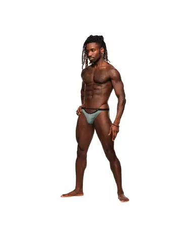 Photo du Micro V Thong Jade L/XL par Male Power, style jockstrap élégant-3