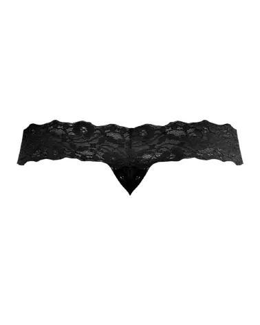 Micro Thong Pinch Back L/XL Noir Male Power Jockstrap-6