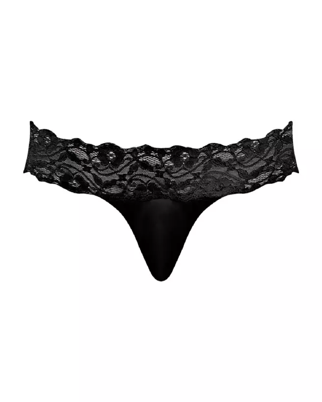 Photo de Micro Thong Pinch Back Noir S/M par Male Power, style Jockstrap-5
