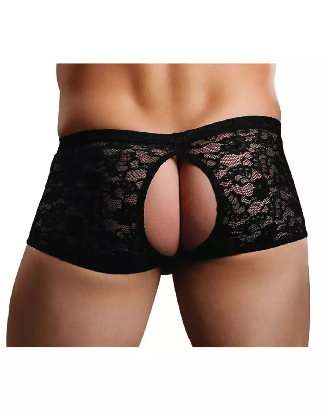 Crotchless Panty Noir L/XL de Male Power en tenue élégante-5