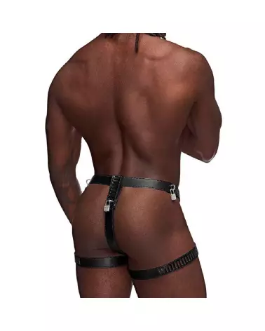 Scorpio Chastity Thong Black Leather by Male Power-2