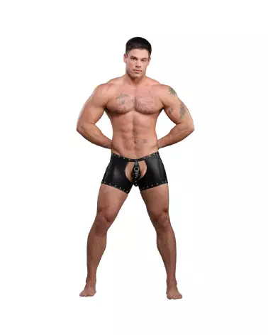 Shorts Poseidon Male Power noirs L/XL avec string amovible et ouverture à l'entrejambe-4