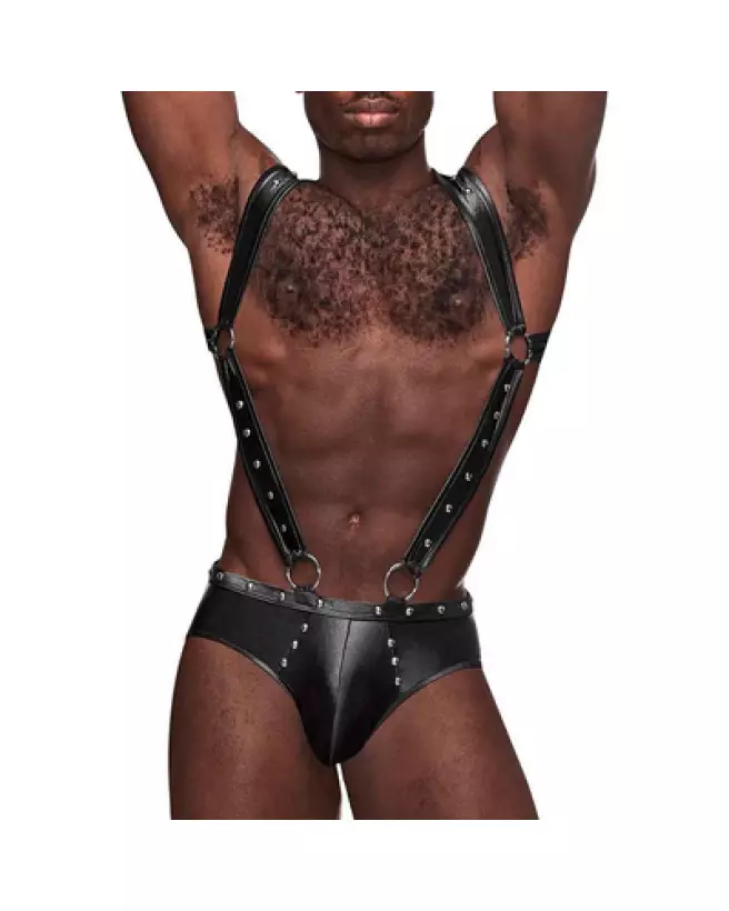 Photo harnais Jock Briefs Uranus Male Power noir S/M-1