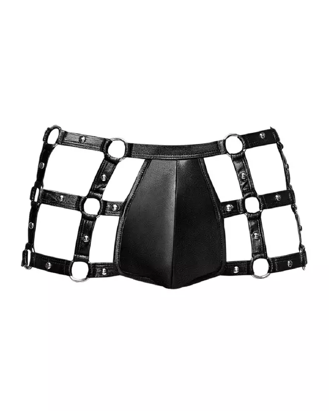 Photo de Vulcan Cut Out Cage Short Noir S/M par Male Power pour chasteté-3