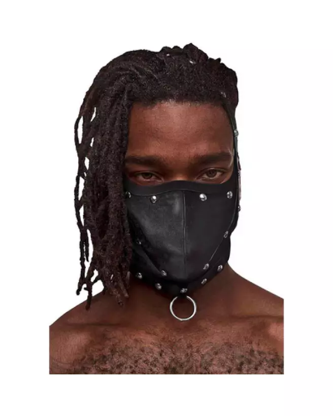 Masque Triton Male Power ajustable avec anneau frontal en noir-1