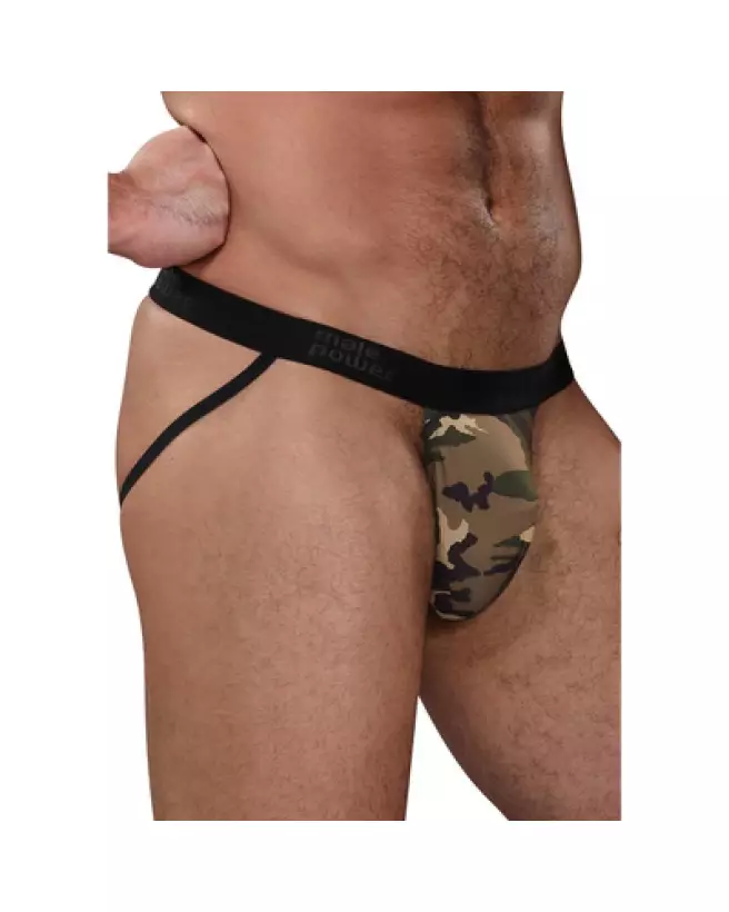 Image du Jockstrap GI Jock Male Power en motif camouflage, parfait pour le sport et quotidien-1