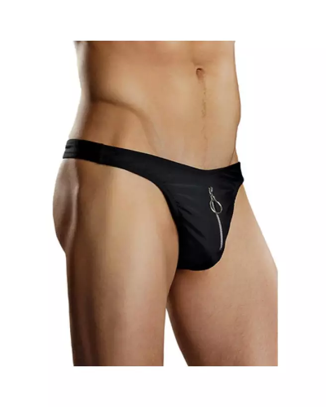 Image du Zipper Thong L/XL noir Male Power, jockstrap élégant et sexy-1