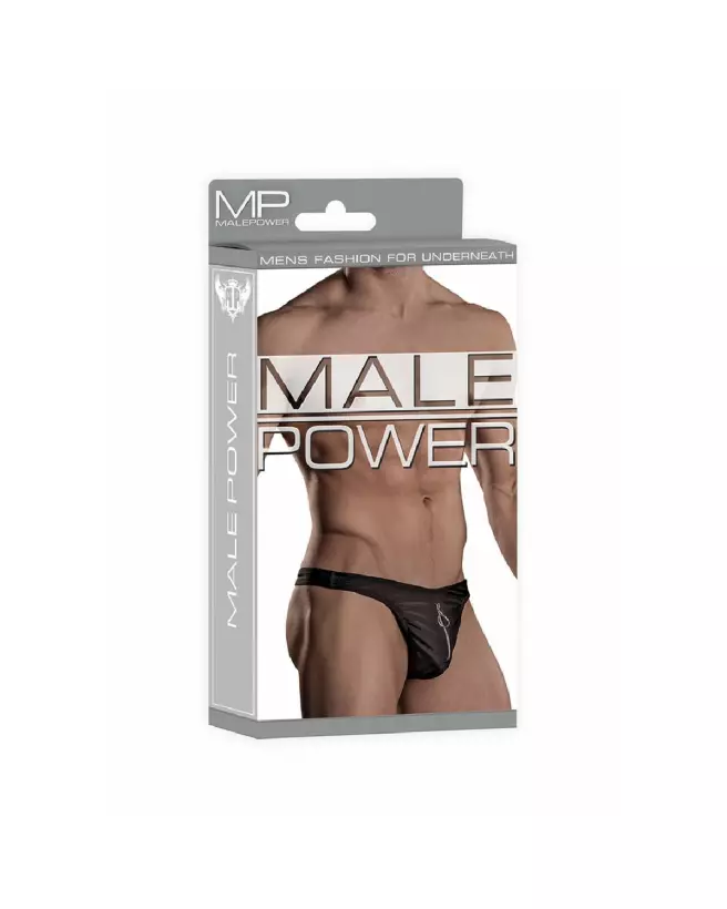 Image du Zipper Thong L/XL noir Male Power, jockstrap élégant et sexy-2