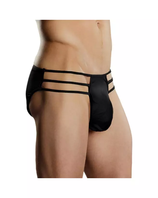 Cage Brief Noir Male Power Taille L/XL Jockstrap Confortable-1