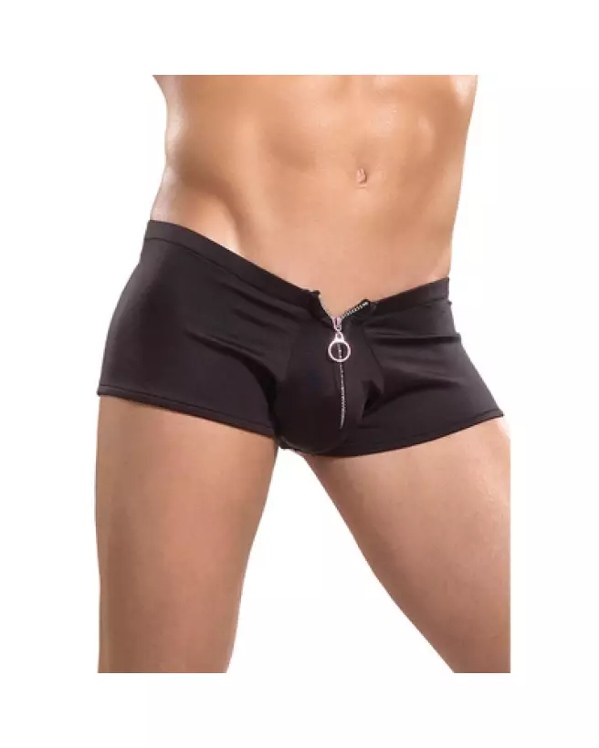 Shorts à fermeture éclair noir taille L/XL par Male Power-1