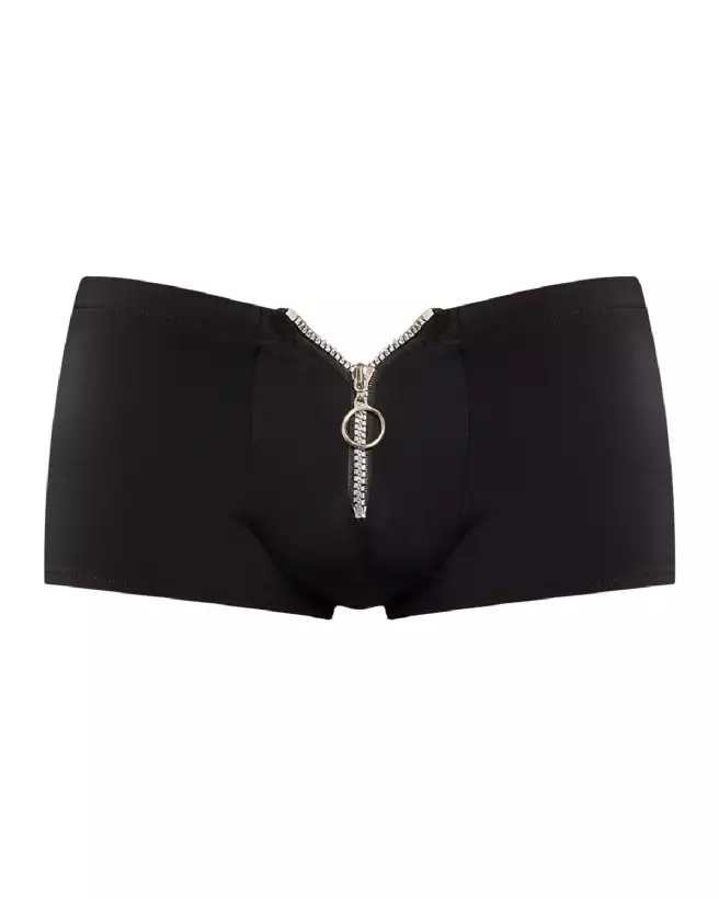 Shorts à fermeture éclair noir taille L/XL par Male Power-4