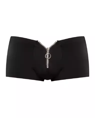 Shorts à fermeture éclair noir taille L/XL par Male Power-4
