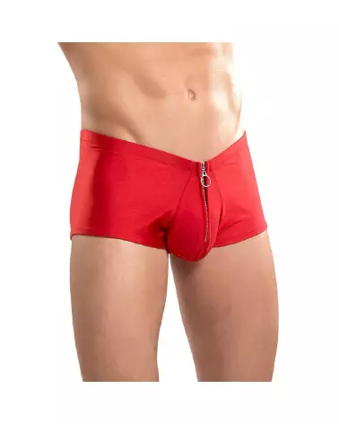 Male Power red zipper shorts L/XL jockstrap style-5