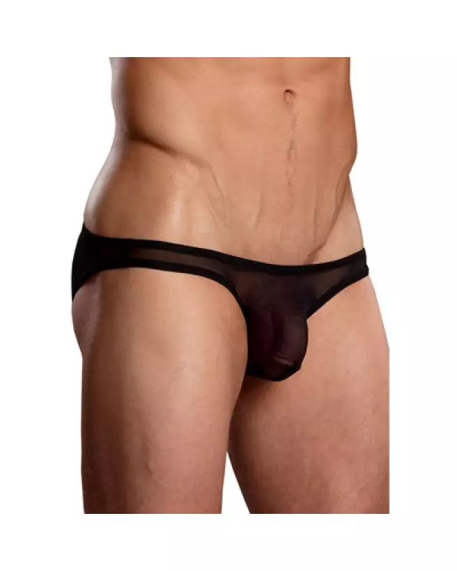 Image du Brazilian Pouch Bikini Noir Taille M par Male Power, Jockstrap élégant et confortable-1