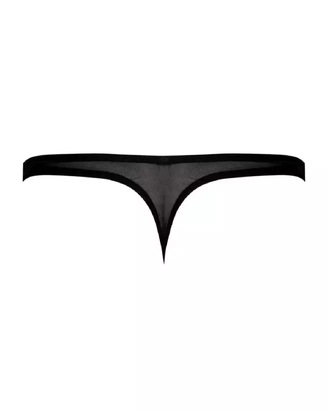 Image du Mini Pouch Thong Noir L/XL de Male Power, Jockstrap confortable et stylé-7