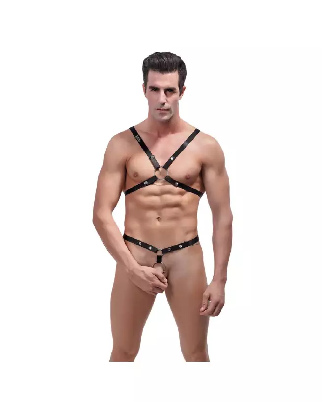Image du Harnais Rip Off Set Noir Male Power - Jockstraps élégants et provocateurs-3
