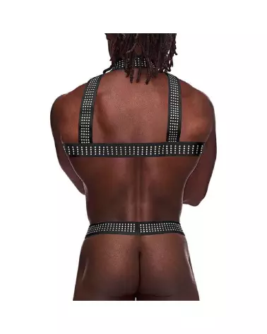 Harnais homme noir élastique avec clous Male Power taille unique-2