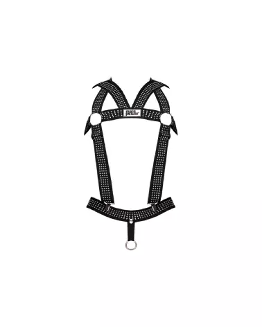 Harnais homme noir élastique avec clous Male Power taille unique-3