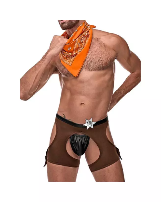 Costume de Cowboy Têtu Male Power pour Homme Taille S/M-1