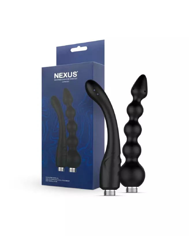 Image du Kit Douche Duo Advanced Nexus en noir pour hygiène intime-2