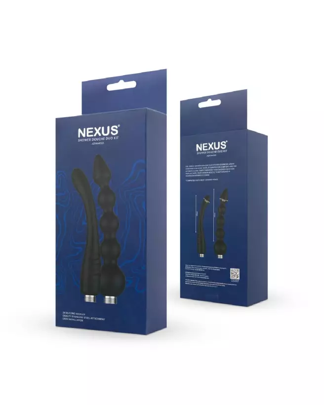 Image du Kit Douche Duo Advanced Nexus en noir pour hygiène intime-3