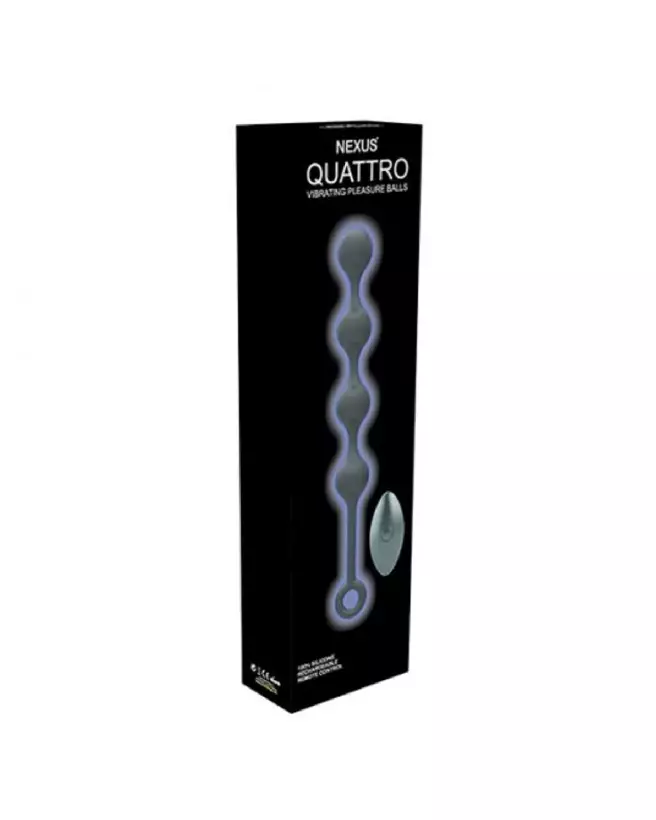 Image du Nexus Quattro Vibrating Pleasure Beads avec télécommande, chapelet anal de luxe-2