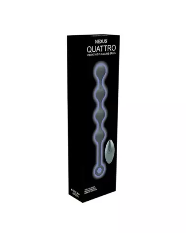 Image du Nexus Quattro Vibrating Pleasure Beads avec télécommande, chapelet anal de luxe-2