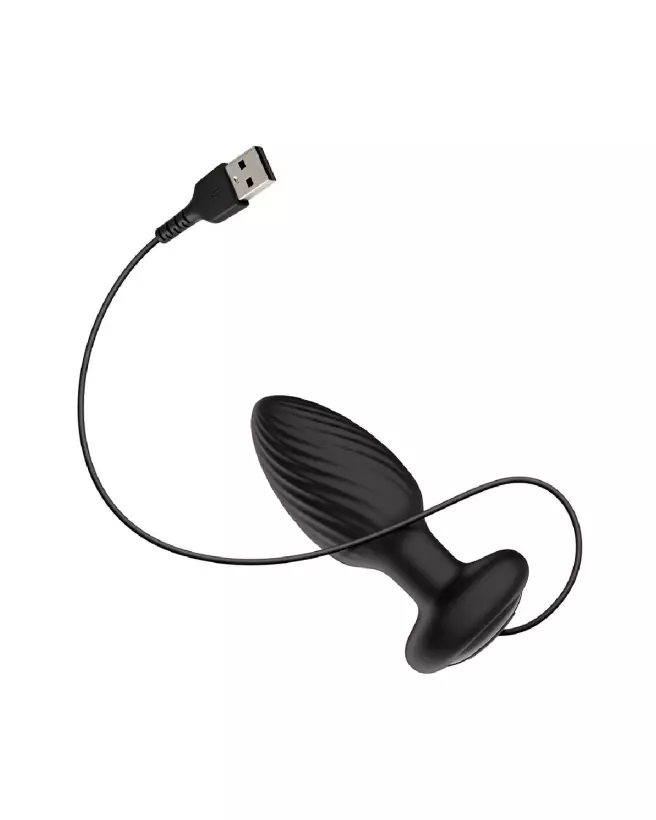 Image du plug anal Nexus Tornado noir télécommandé et rotatif-6