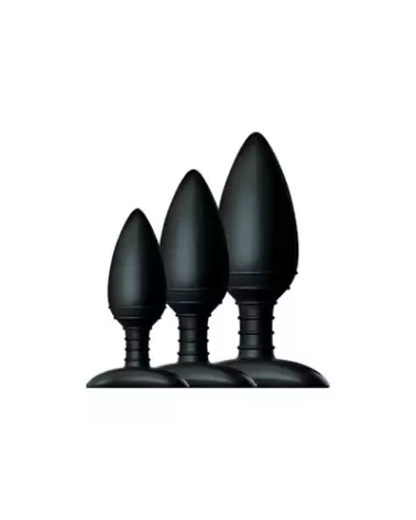 Image du Nexus Butt Plug Trio, plugs anaux en silicone de différentes tailles-1