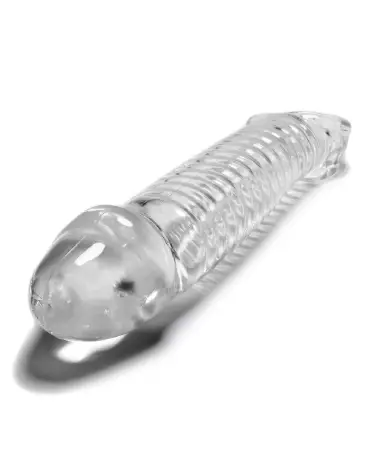 Image de la gaine pénis Oxballs Muscle Fleshy Soft Inner Ribbed Cocksheath Clear-4