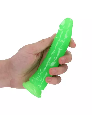 Dildo réaliste phosphorescent RealRock avec ventouse puissante 15,5 cm-7