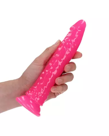 Dildo réaliste lumineux RealRock by Shots avec ventouse 18 cm-7