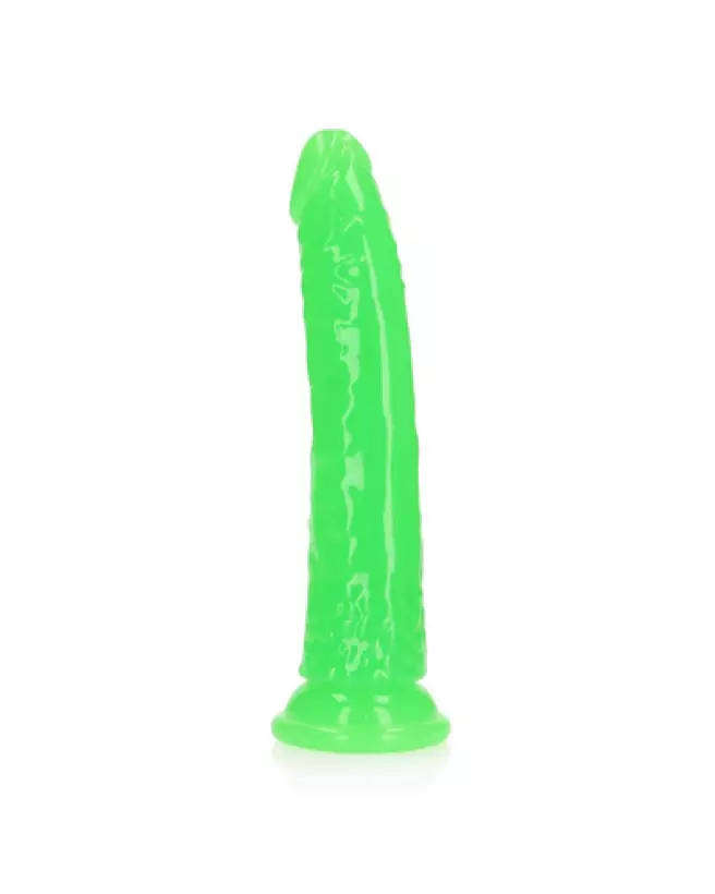 Dildo réaliste luminescent RealRock 20 cm avec ventouse-1