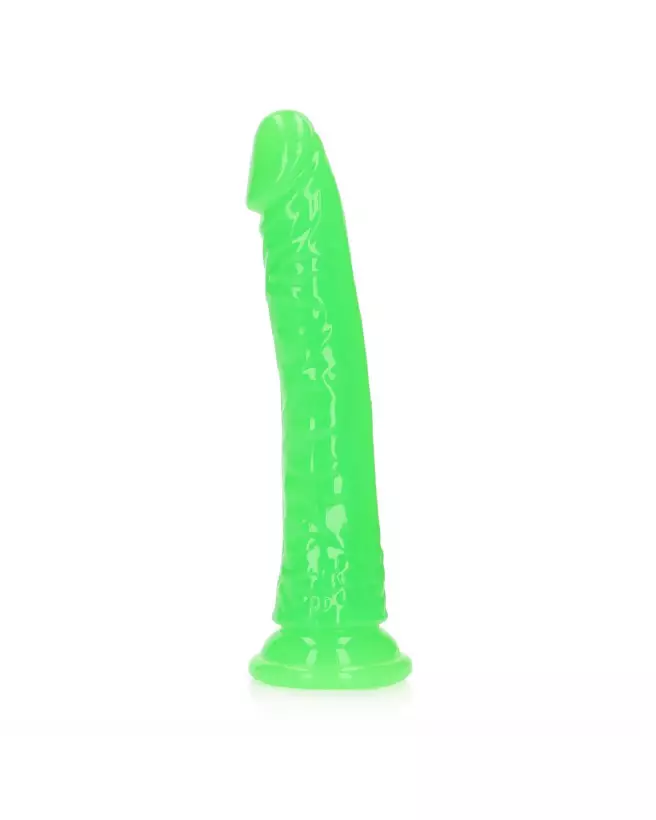 Dildo réaliste luminescent RealRock 20 cm avec ventouse-4