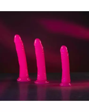 Image du Dildo Réaliste Phosphorescent RealRock avec Ventouse 20 cm-5