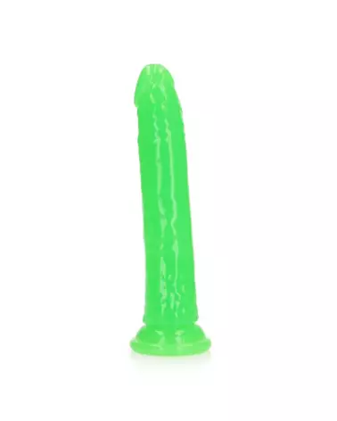Image du Slim Realistic Dildo Glow in the Dark de RealRock, 22.5 cm avec ventouse-1