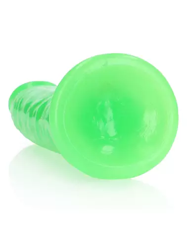 Image du Slim Realistic Dildo Glow in the Dark de RealRock, 22.5 cm avec ventouse-5
