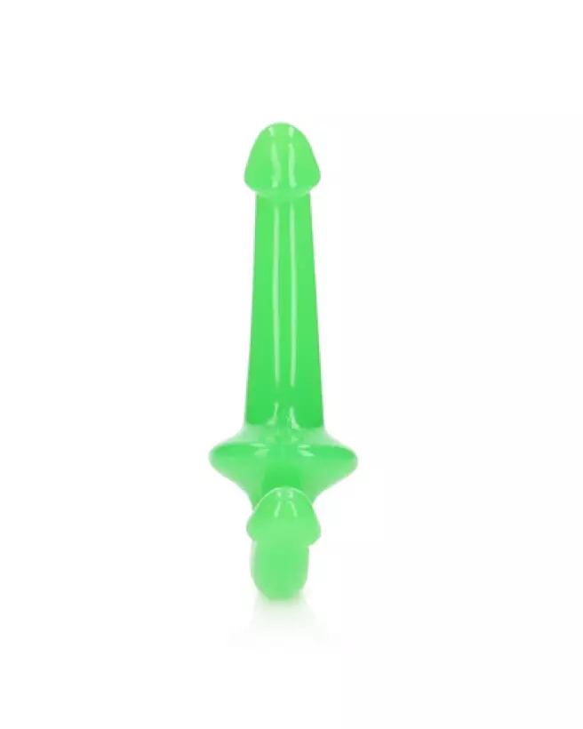 Image Strapless Strap-On Glow in the Dark 6 pouces RealRock - Gode ceinture sans harnais-1