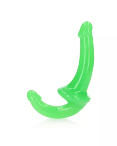 Image Strapless Strap-On Glow in the Dark 6 pouces RealRock - Gode ceinture sans harnais-4