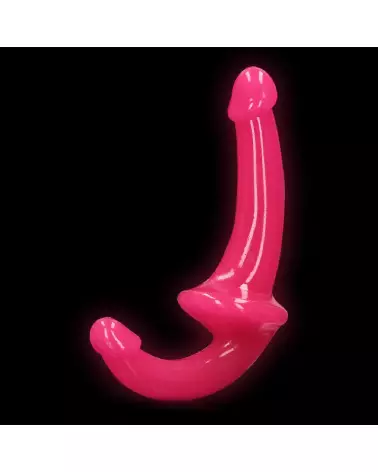Strapless Strap-On Glow in the Dark 6 inch by RealRock - Godes Ceintures-4