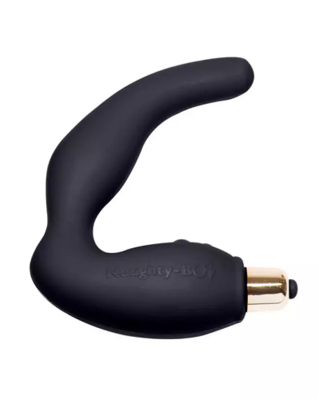 Image du stimulateur prostatique Naughty Boy de Rocks-Off, masseur de prostate pour homme, ergonomique et efficace-1