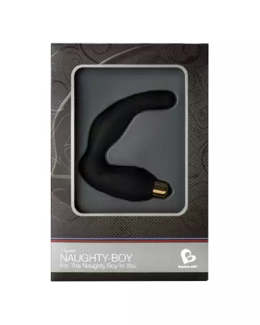 Image du stimulateur prostatique Naughty Boy de Rocks-Off, masseur de prostate pour homme, ergonomique et efficace-3