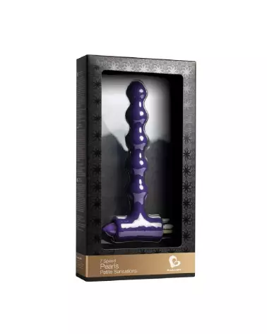 Image du Vibrating Pearl Butt Plug de Rocks-Off, chapelet anal vibrant en silicone-2