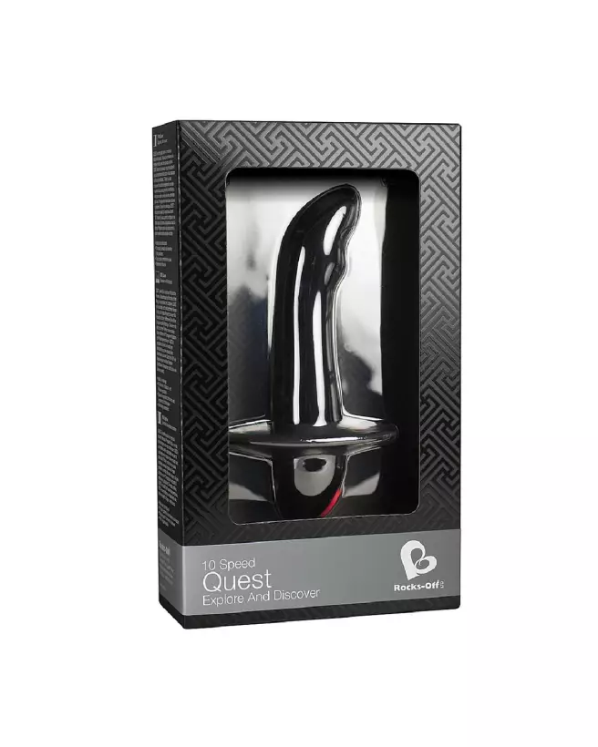 Image du Quest Prostate Massager pour débutants par Rocks-Off, stimulateur de prostate ergonomique et sécurisé-3