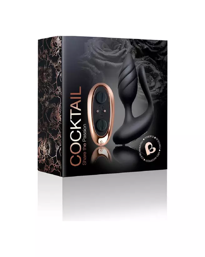 Image du Cocktail Dual Motored Butt Plug and Vibrator de Rocks-Off pour stimulation anale et plaisir doublé-3