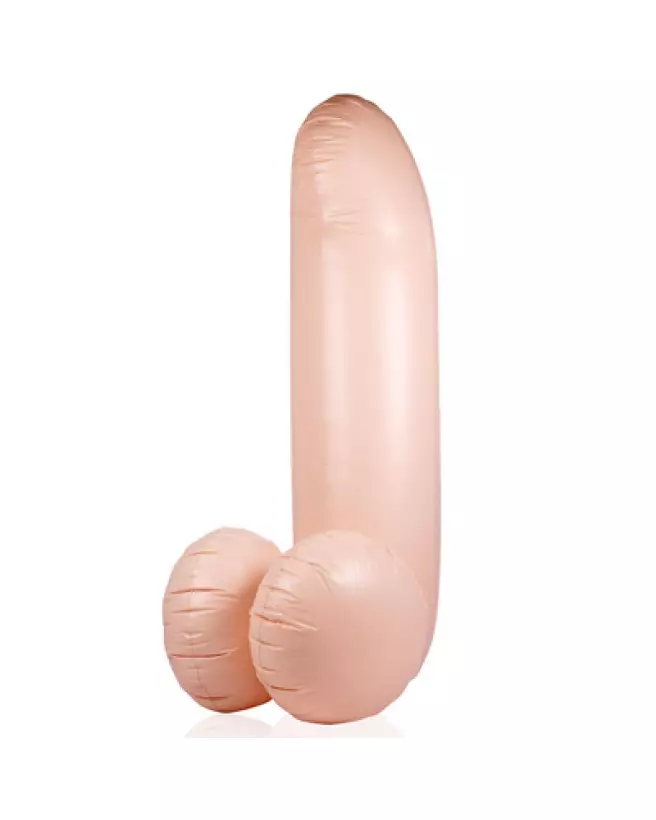 Pénis gonflable géant 140 cm couleur chair S-Line by Shots pour humour et fêtes-1